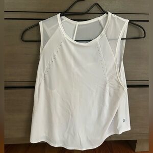 lululemon size 4 Sculpt Cropped Tank Top white $25